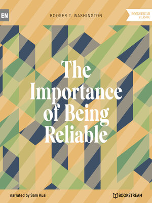 cover image of The Importance of Being Reliable (Unabridged)